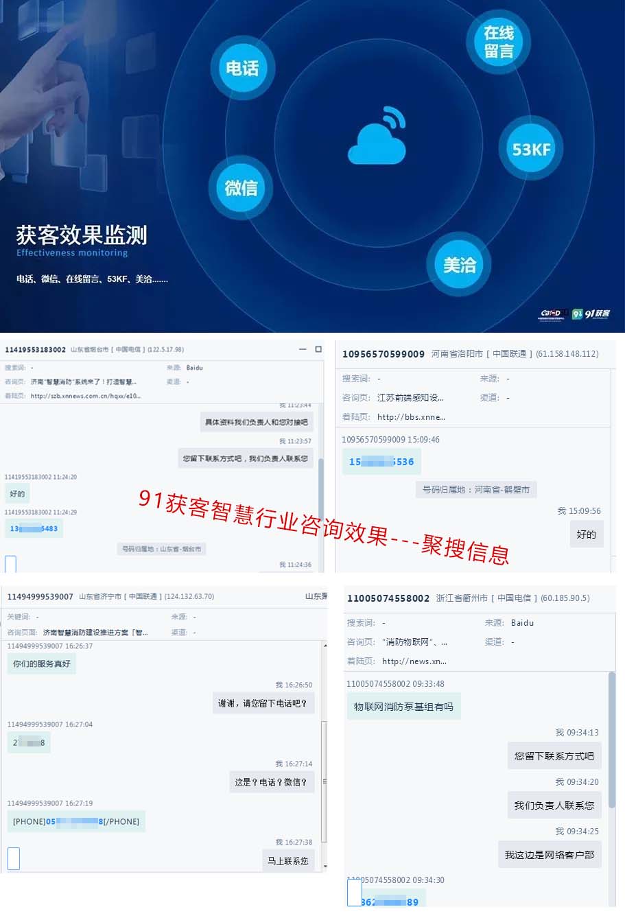 91獲客效果監(jiān)測(cè)